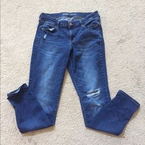 Old Navy distressed Rockstar jeans